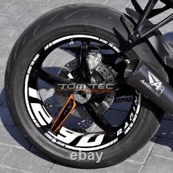 Autocollant de Jante KTM Super Duke 1290 SD R Sdr Gt Texte Ducati BMW, Suzuki