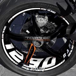 Autocollant de Jante KTM Super Duke 1290 SD R Sdr Gt Texte Ducati BMW, Suzuki