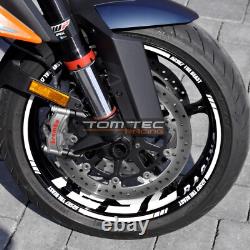 Autocollant de Jante KTM Super Duke 1290 SD R Sdr Gt Texte Ducati BMW, Suzuki
