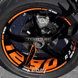 Autocollant de Jante KTM Super Duke 1290 SD R Sdr Gt Texte au Choix Ducati