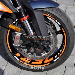 Autocollant de Jante KTM Super Duke 1290 SD R Sdr Gt Texte au Choix Ducati