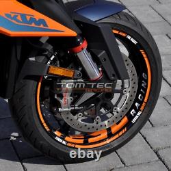 Autocollant de Jante KTM Super Duke 1290 SD R Sdr Gt Texte au Choix Ducati