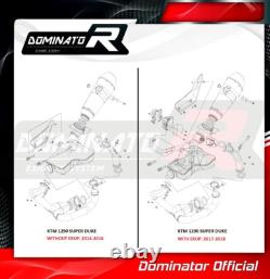 Collecteur Collecteurs KTM 1290 Super Duke/ R My 2014 2015 2016 2017 2018 2019