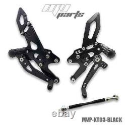 Commandes reculées MV Parts KTM 1290 Super Duke R 2014-2019 Couleur Orange