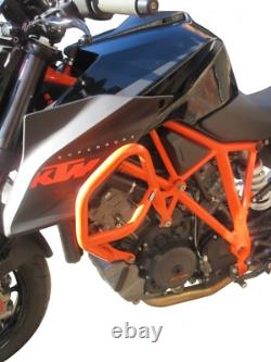 Crash Bars Pare carters Heed KTM 1290 SUPER DUKE R (2014 2016) orange
