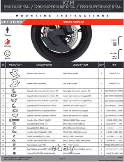 Ducts De Frein Puig Noir Mat KTM 990 Duke/1390 Super Duke R 2024 2025