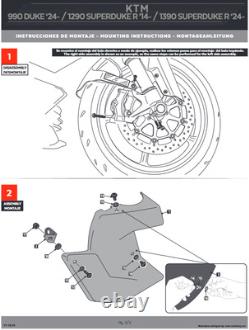 Ducts De Frein Puig Noir Mat KTM 990 Duke/1390 Super Duke R 2024 2025