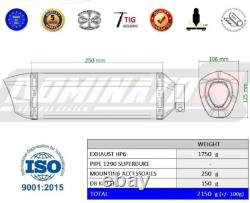 Échappement Terminal HP6 Titane Noir KTM SUPER DUKE 1290 / 1390 MY 2020 2024