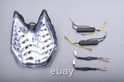 Feu Stop LED Plug & PLAY Blanc Clair + Clignotants KTM SUPER DUKE 990R 2007-2011
