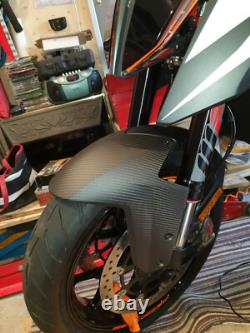 Garde Boue Partie Avant Ktm Superduke Super Duke 1290 R 2014 2019 Carbone Mat