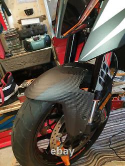 Garde Boue Partie Avant Ktm Superduke Super Duke 1290 R 2014 2019 Carbone Mat