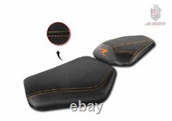 KTM 1290 Super Duke R 2020-2021 Housse De Siège JN-Design Noire Et Orange A277