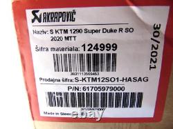 KTM 1290 Super Duke R / EVO Silencieux Akrapovic Slip On En Carbone Titane