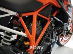 KTM 1290 Super Duke R Pare-Chocs Noir 2014 + Protection Moteur Cadre de Chrash