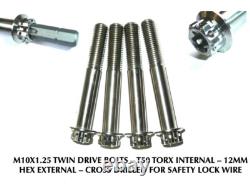 KTM 1390 SUPER DUKE R 2024 Boulons De Frein Avant En Titane À Double Action