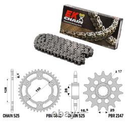 KTM SUPER DUKE R 1290 2017-2023 chaîne pignon couronne set 525 PBR EK2990G