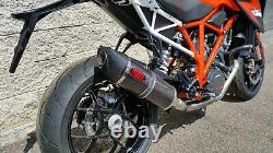 KTM Super Duke 1290 R 14-16 MassMoto Exhaust Slip-On Silencieux Oval Carbon Neuf
