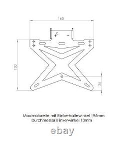 KTM Super Duke 1290 Support de Plaque D'Immatriculation X, Année à Partir 2020