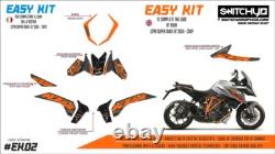 Kit Autocollant pour KTM 1290 Super DUKE Gt 2016 2017 2018 2019 IN Crystal