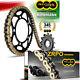 Kit Chaîne pour KTM Super Duke 1290 R Avec regina Zrpo Rennkette Z-Ring Or