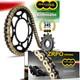 Kit Chaîne pour KTM Super Duke 990 R Avec regina Zrpo Rennkette Z-Ring Gold