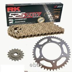 Kit De Chaîne Ktm Super Duke 990 07-14 Chaîne Rk Gb 525 Zxw 110 Ouverte Or 16/38
