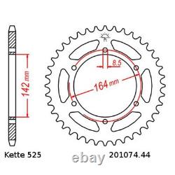 Kit De Chaîne Ktm Super Duke 990 07-14 Chaîne Rk Gb 525 Zxw 110 Ouverte Or 16/38