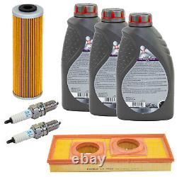 Kit Entretien pour KTM Super Duke 990 LC8 07-12 Huile 3L Filtre à Air Bougie
