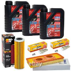 Kit Huile 3L Entretien pour KTM Super Duke 990 LC8 05-06 Filtre à Air Bougie