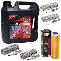 Kit Inspection pour KTM Super Duke 1290 Gt R 2015-2024 Huile 4L Filtre à Bougie