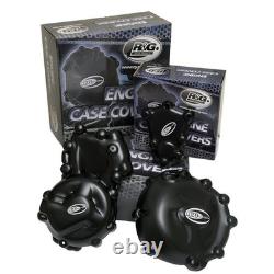 Kit Protection Carter Moteur R&g Pour Ktm 990 Super Duke Noir 2 Pieces Kec0010bk