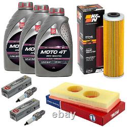 Kit pour KTM Super Duke 990 LC8 07-12 Entretien Huile 3L Filtre à Air Bougie