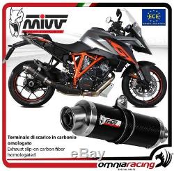 MIVV GP pot d'echappement en carbone approuve pour KTM 1290 Superduke GT 2016