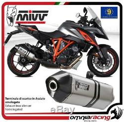 MIVV Speed edge pot d'echappement en acier approuve KTM 1290 Superduke GT 2016