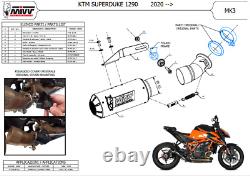 Mivv Ktm Superduke 1290 2022 Pot D' Echappement Moto Exhaust Mk3 Carbone Racing