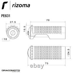 Pegs EXTRÊMES KTM 1290 Super Duke R ABS 2014-2016 RIZOMA PE631B PE852B Noir p