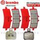 Plaquettes De Frein Brembo Sa Avant + Arrière Ktm Super Duke R 1290 2014