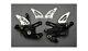 Platines Commandes Reculées Noires Aluminium KTM Super Duke 1290 R 2014-2019