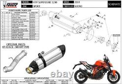 Silencieux Acier-carbone MIVV Sound Pour Ktm 1290 Super Duke 2014-2018