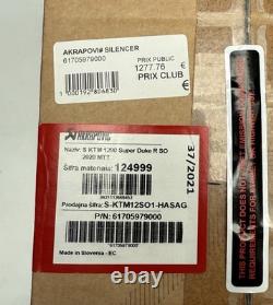 Silencieux Akrapovic KTM pour 1290 SUPER DUKE R 2020-2023 61705979000