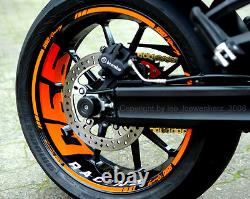 Sticker Jante Supermoto Jantes KTM SMR 990 SD Duke 950 RC8 Super Duke