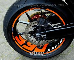 Sticker Jante Supermoto Jantes KTM SMR 990 SD Duke 950 RC8 Super Duke