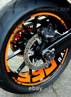 Sticker Jante Supermoto Jantes KTM SMR 990 SD Duke 950 RC8 Super Duke