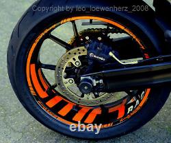 Sticker Jante Supermoto Jantes KTM SMR 990 Sm RC8 SD 950 Super Duke