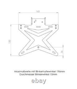 Support de Plaque D'Immatriculation X, adapté à KTM Super Duke 1290 Année 2020