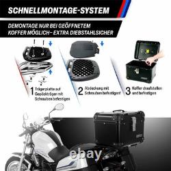 Topcase Pour KTM Super Duke 1290 RA35 45 Liter Design Aluminium Noir