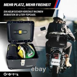 Topcase Pour KTM Super Duke 1290 RA35 45 Liter Design Aluminium Noir